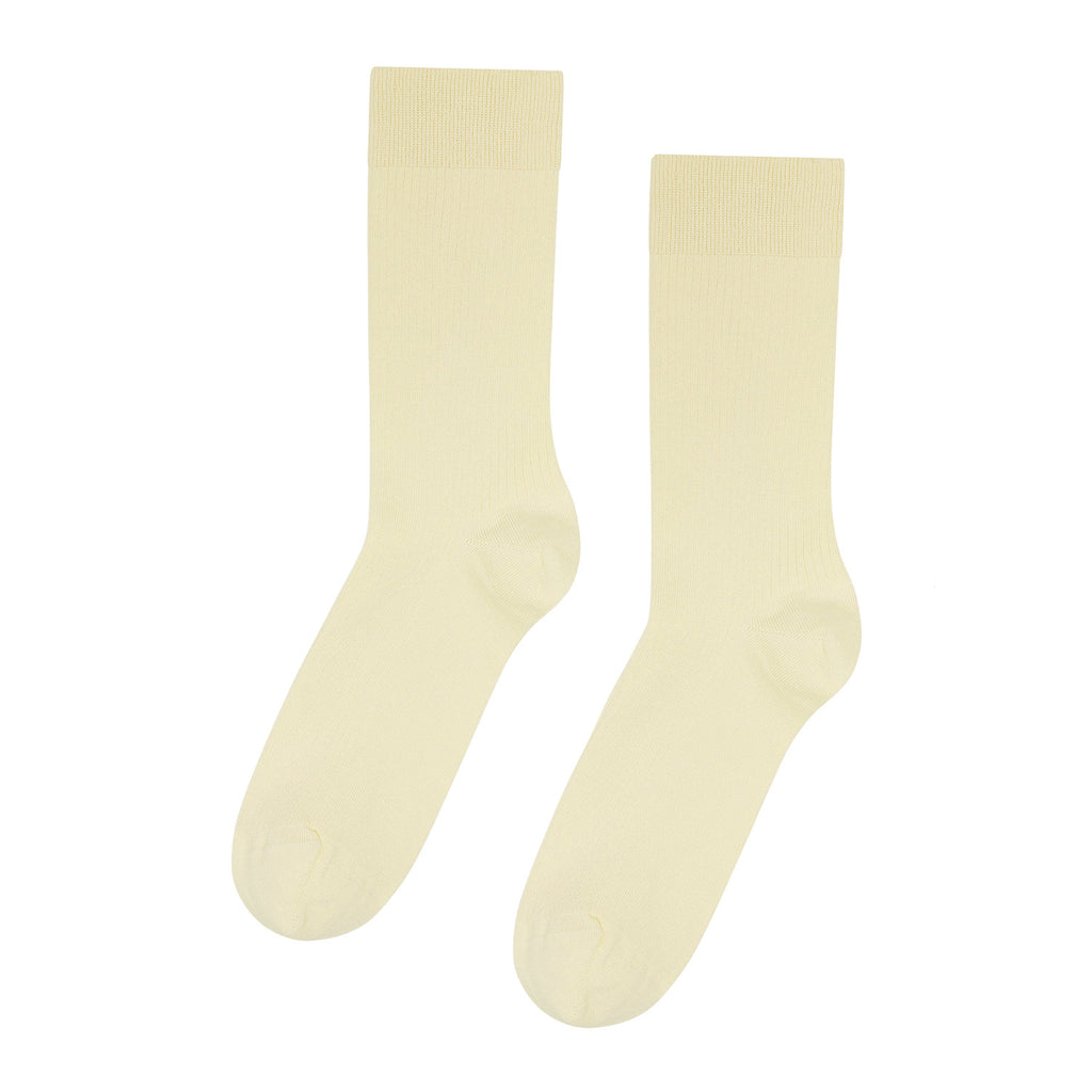 Womens classic organic sock soft yellow