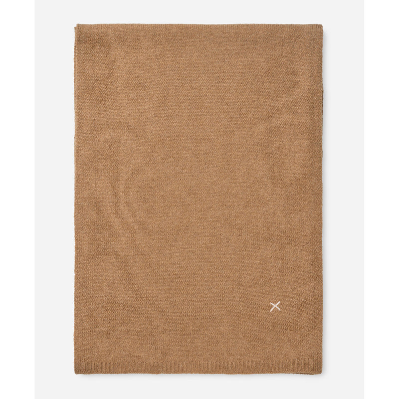 Cashmere scarf dark camel