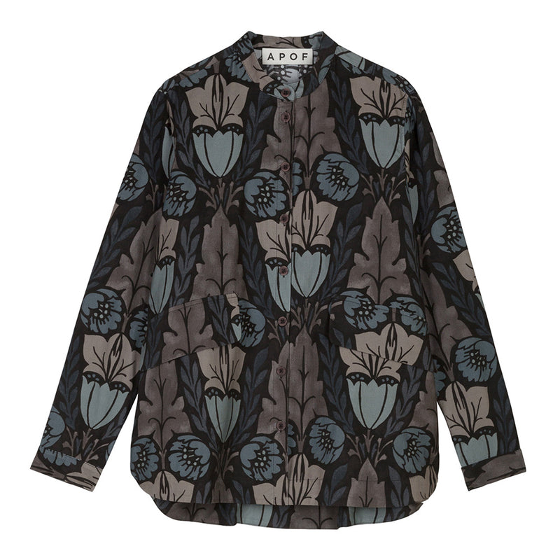 Alexia jacket blue bouquet