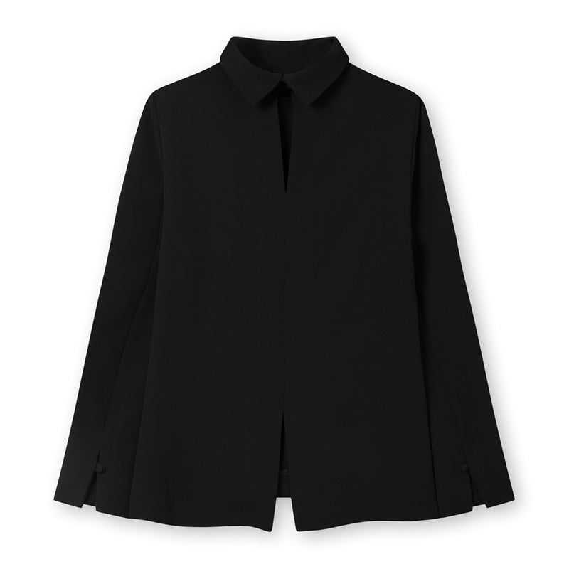 Bia crepe georgette black