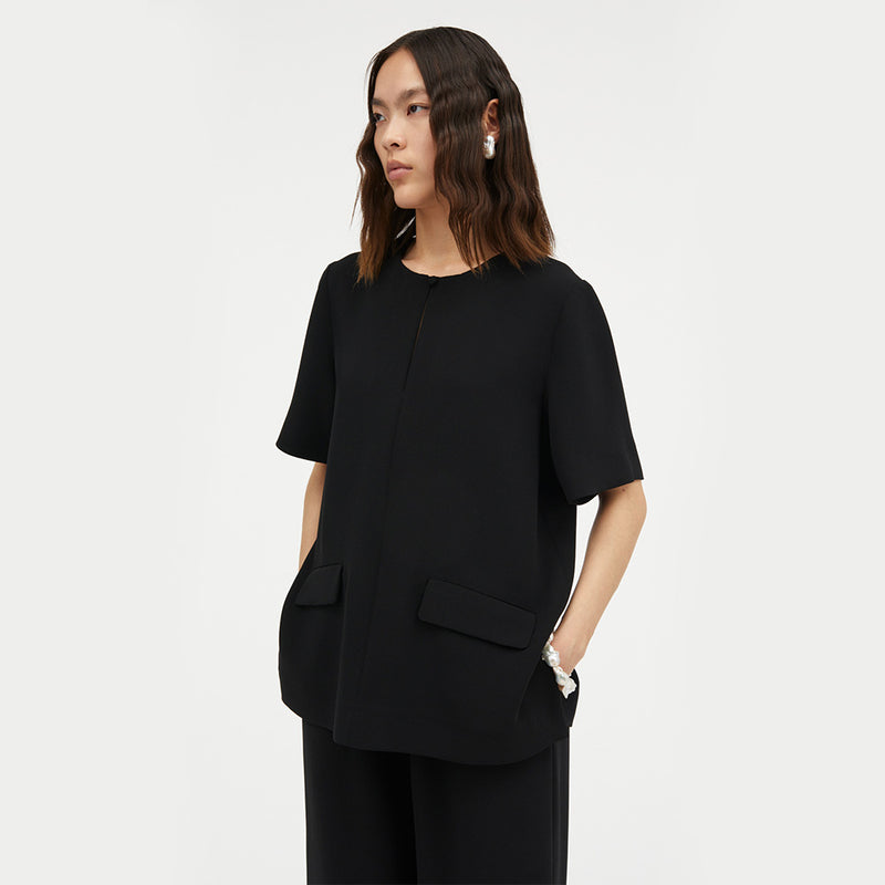 Betty blouse crepe georgette black