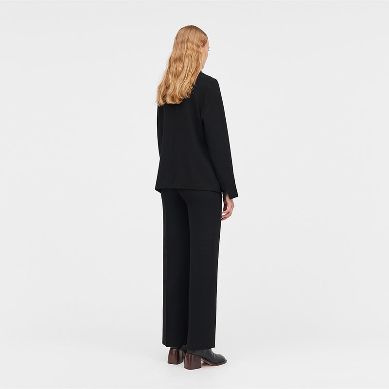 Bia crepe georgette black