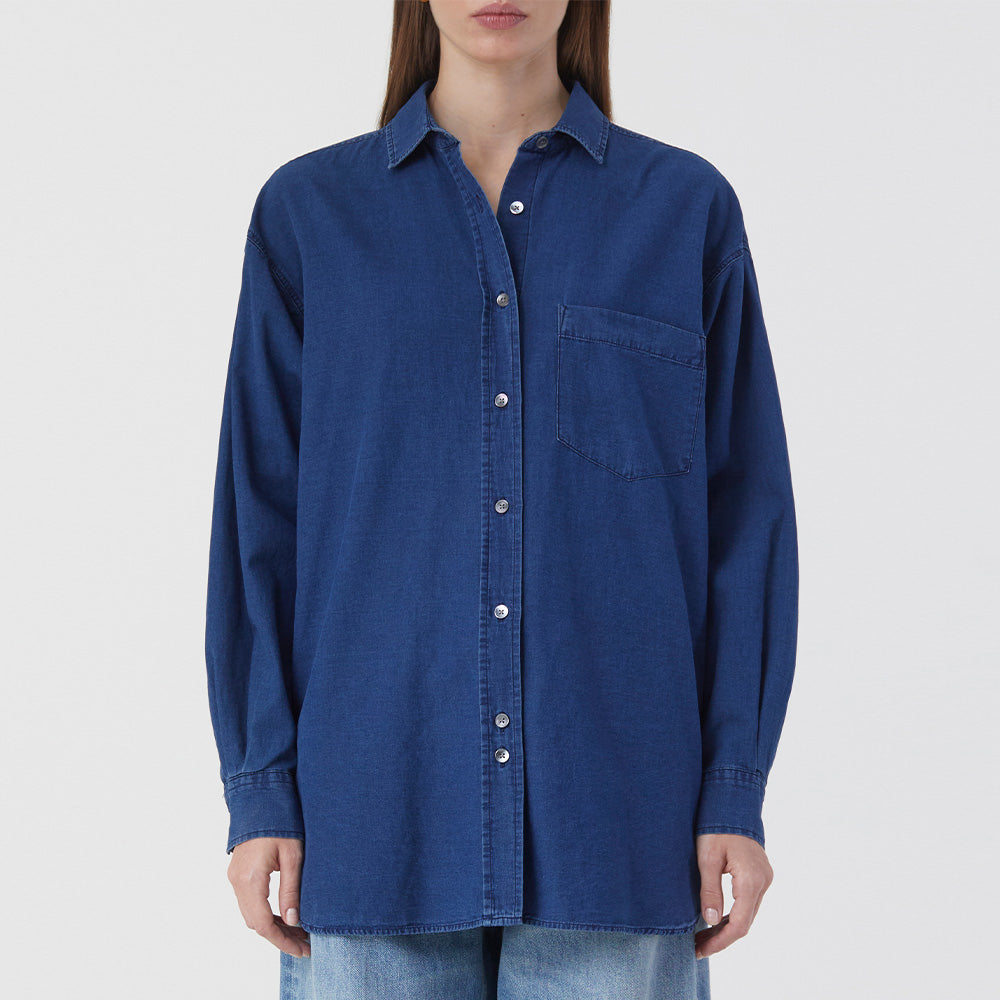 Denim shirt dark blue