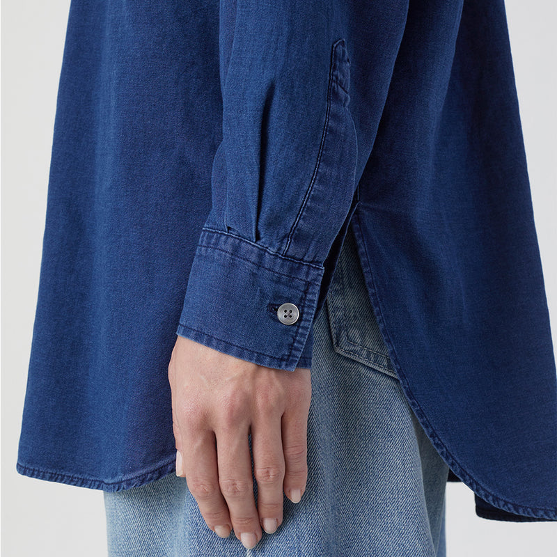 Denim shirt dark blue