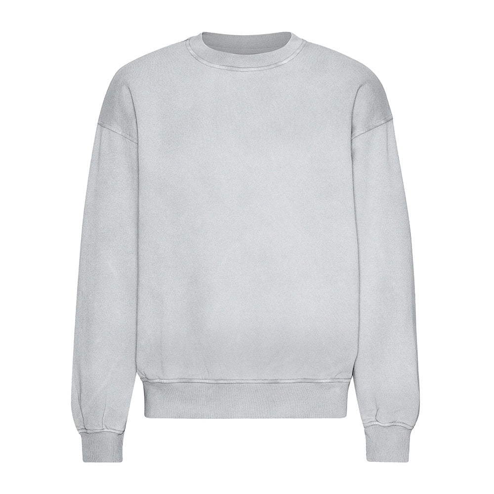 Organic oversized crew faded grey