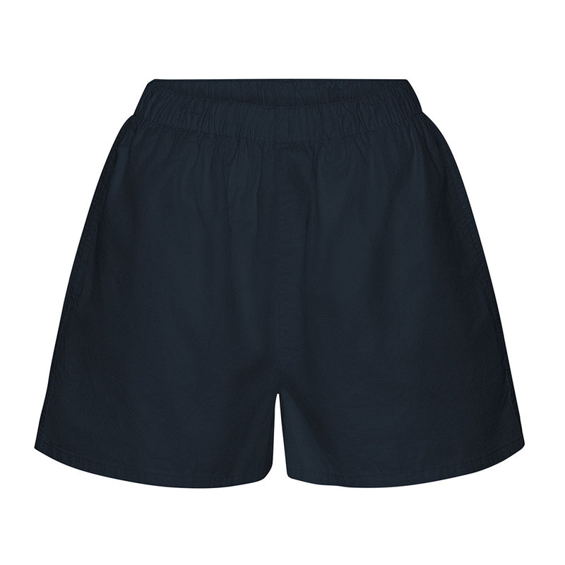 Women organic shorts navy blue
