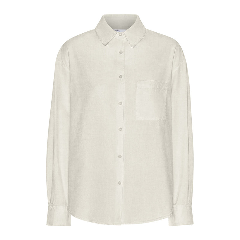 Organic oversized shirt ivory white