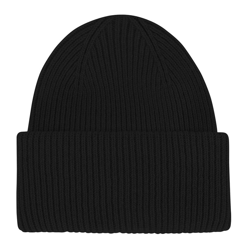 Merino wool hat deep black
