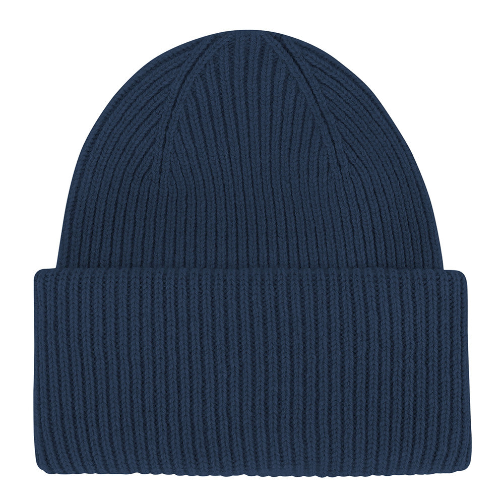 Merino wool hat royal blue