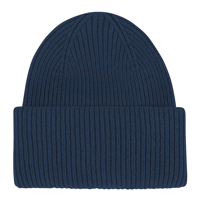 Merino wool hat royal blue