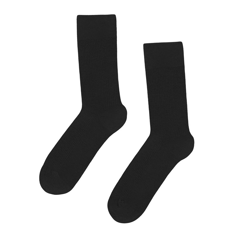 women classic organic sock deep black