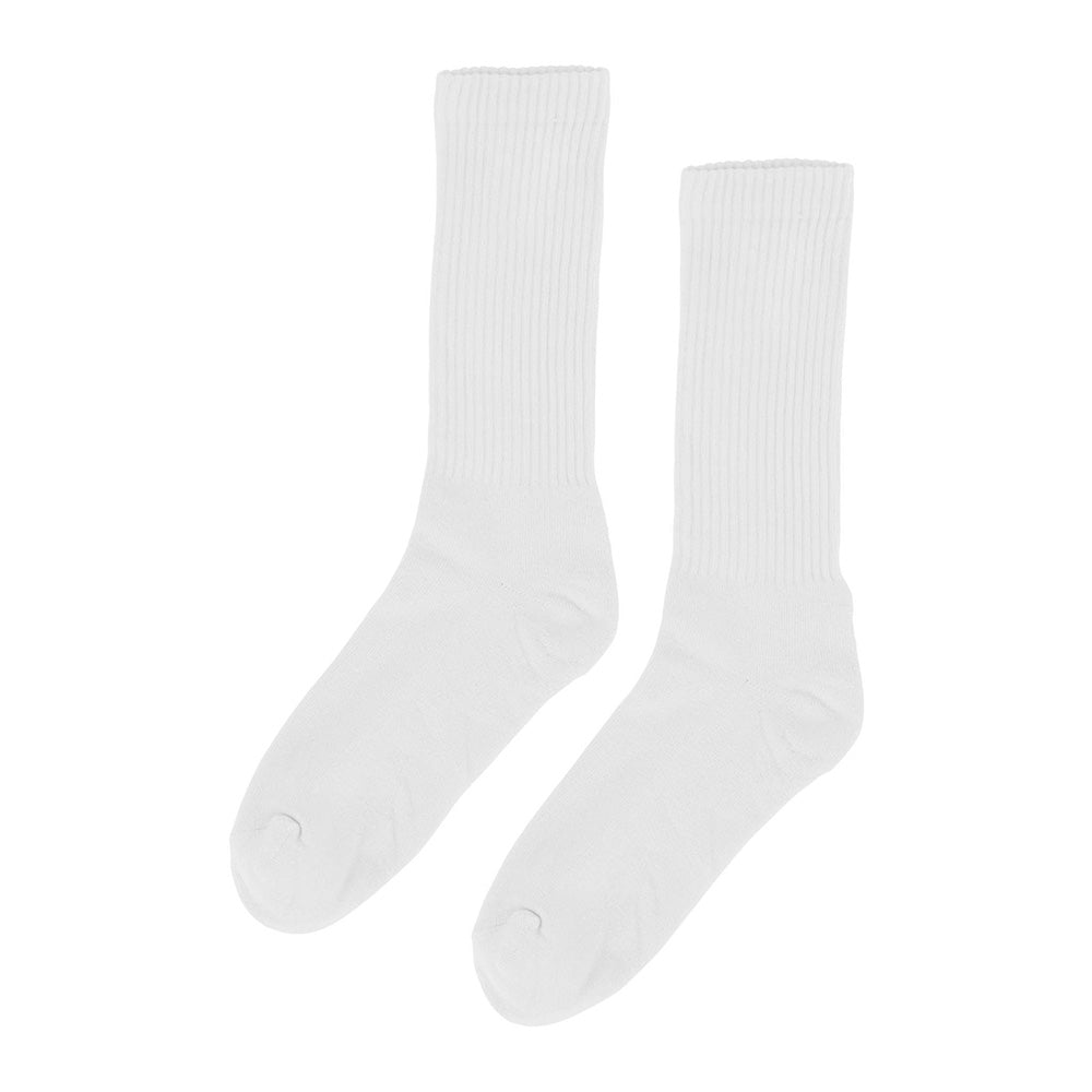 Organic active sock optical white