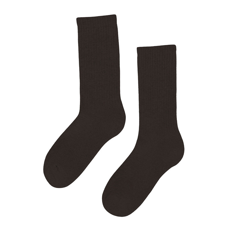 Organic active sock coffee brown