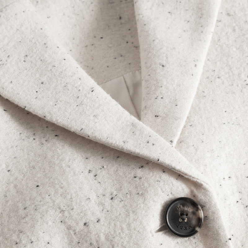 Jemina cotton wool dupioni jacket ivory