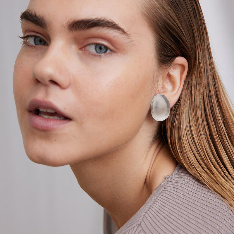 Sterling silver statement earrings