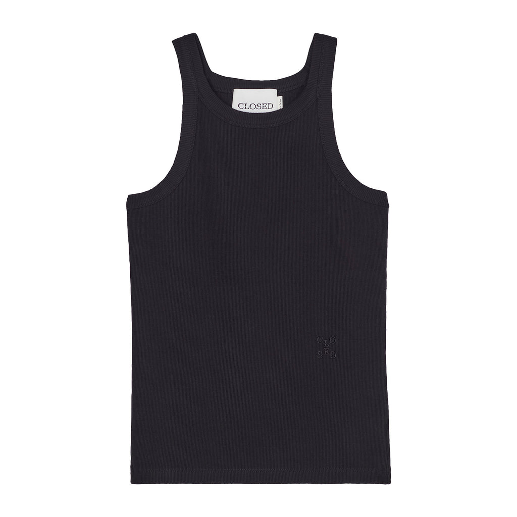 Racer tank top black