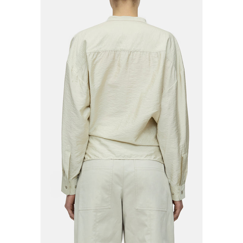 Wrap blouse light beige