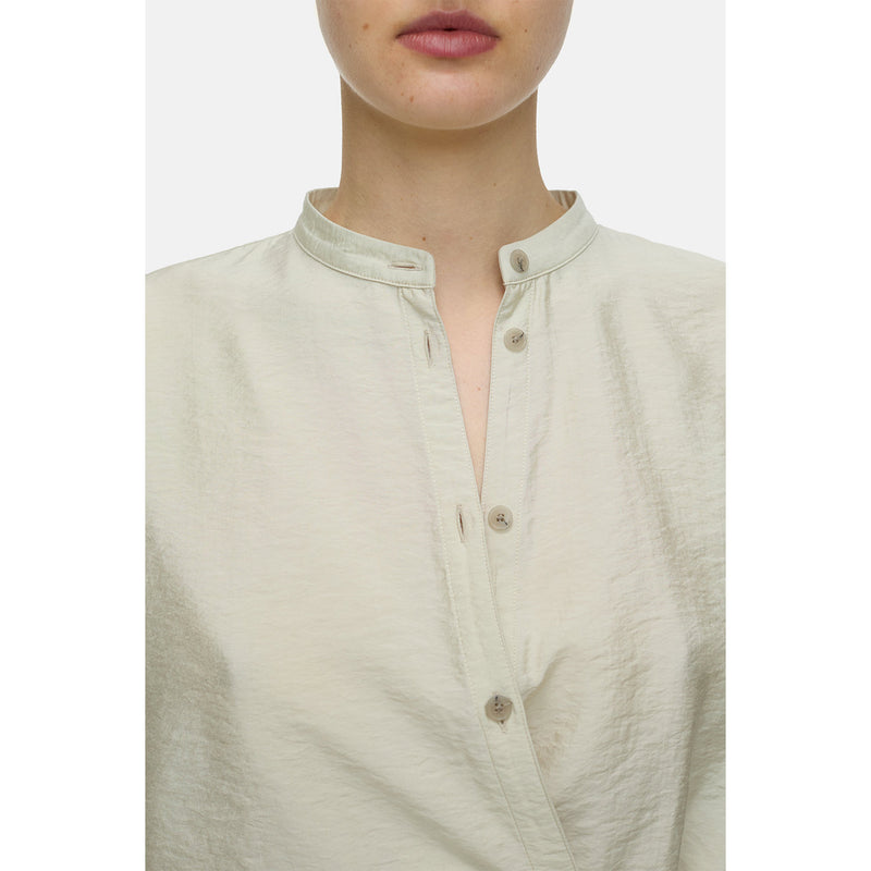 Wrap blouse light beige