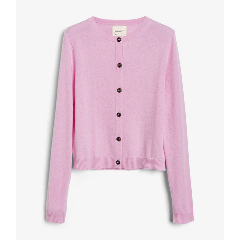 Women's o-cardian light pink