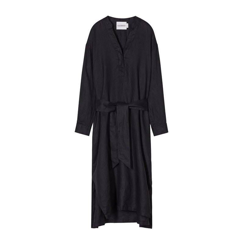 Linen dress black