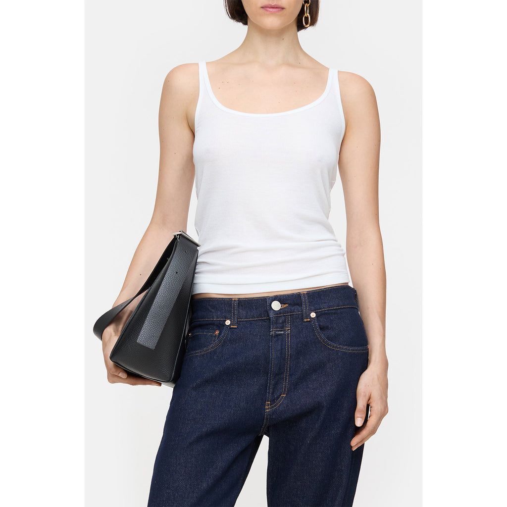 Strap top off white