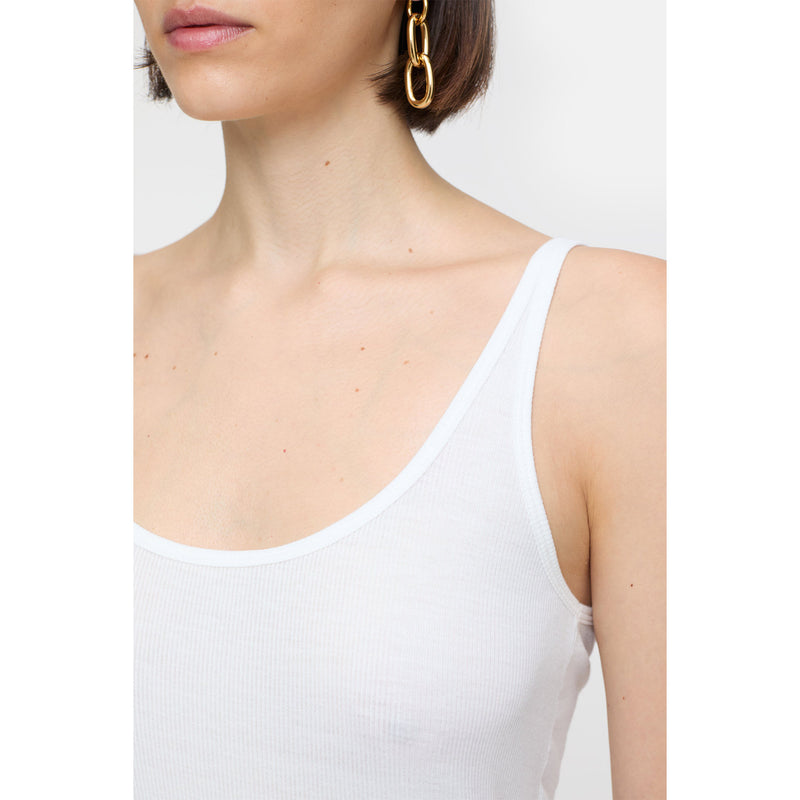 Strap top off white