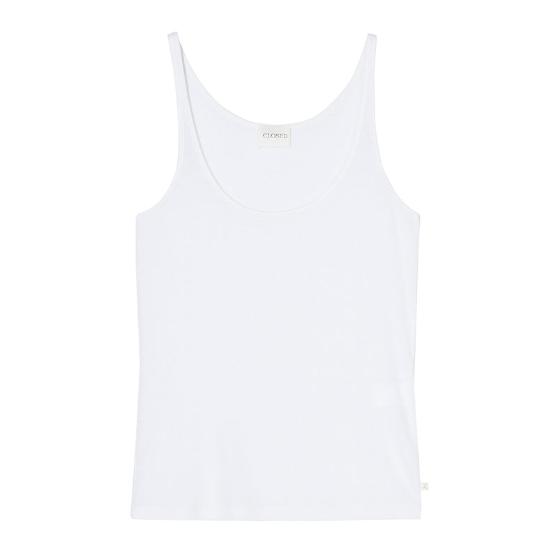 Strap top off white