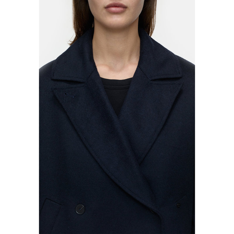 Warm coat navy blue