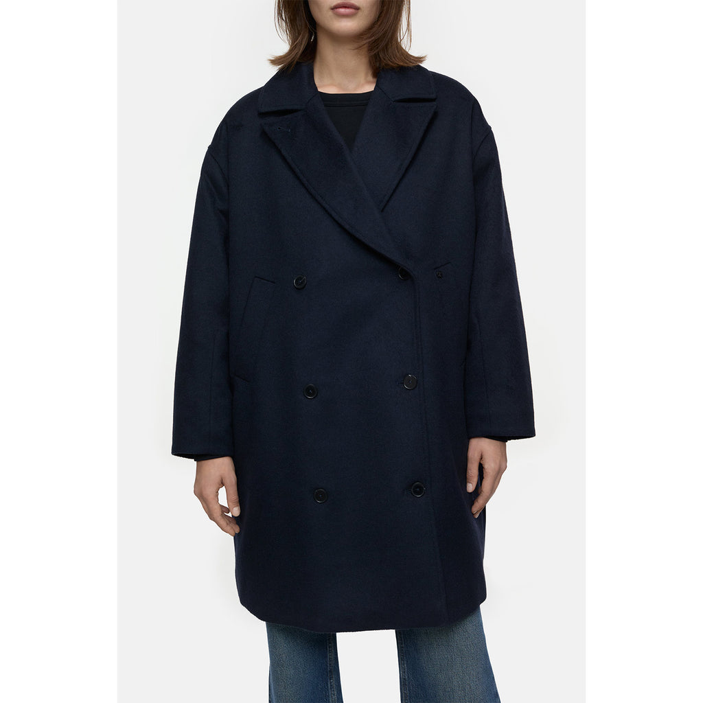 Warm coat navy blue