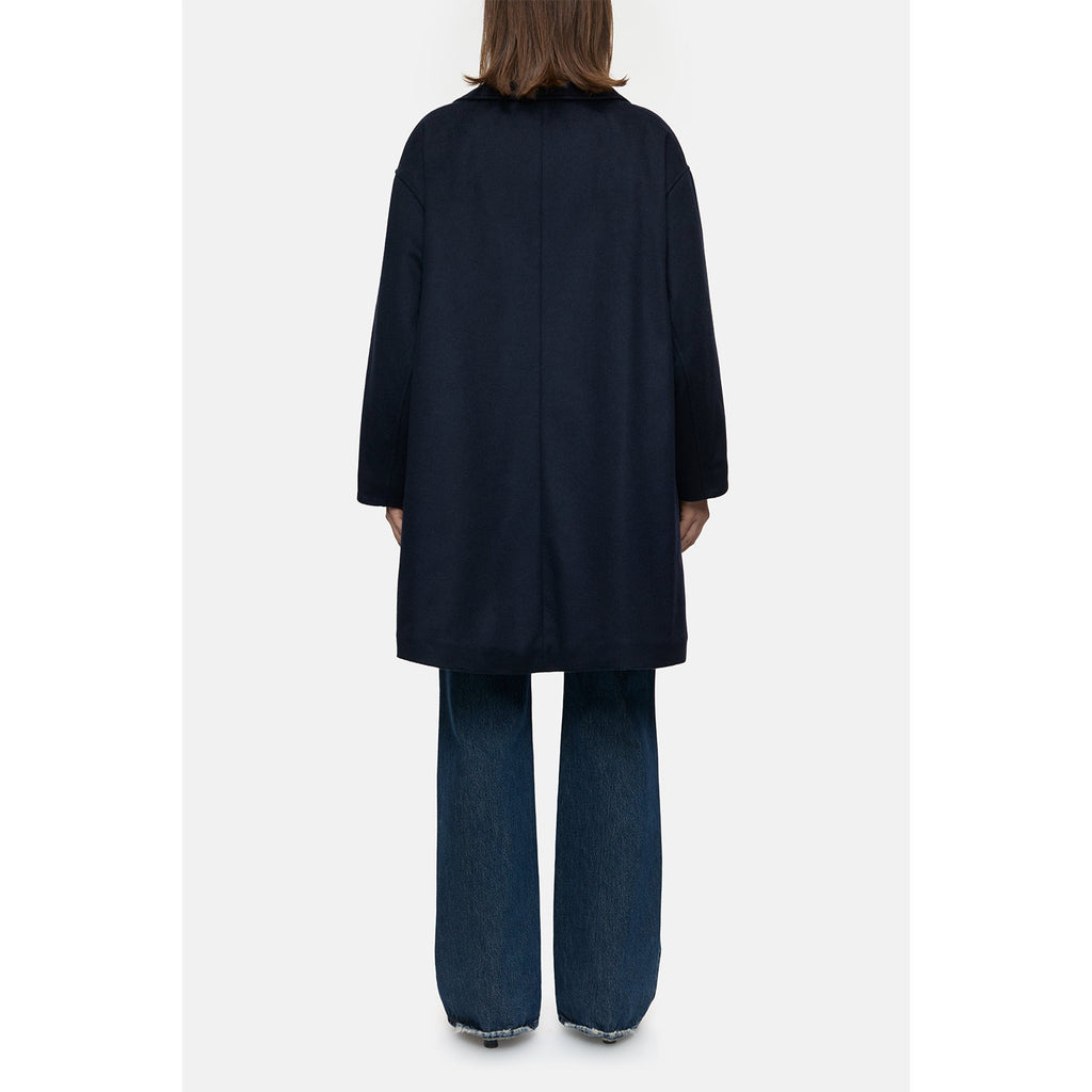 Warm coat navy blue
