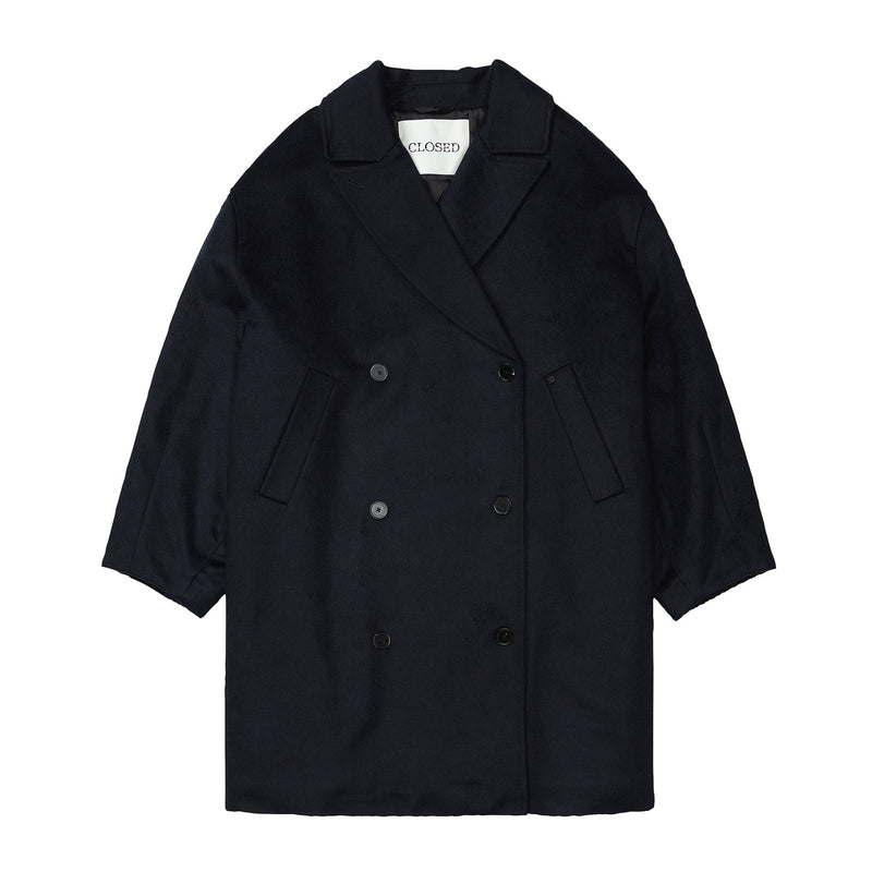Warm coat navy blue