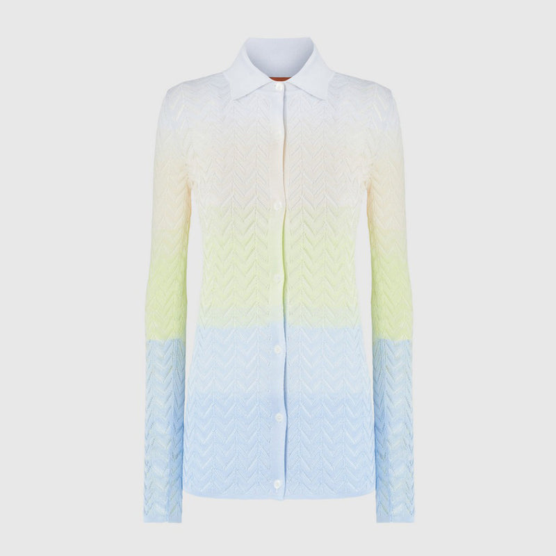 Knitted shirt faded colors