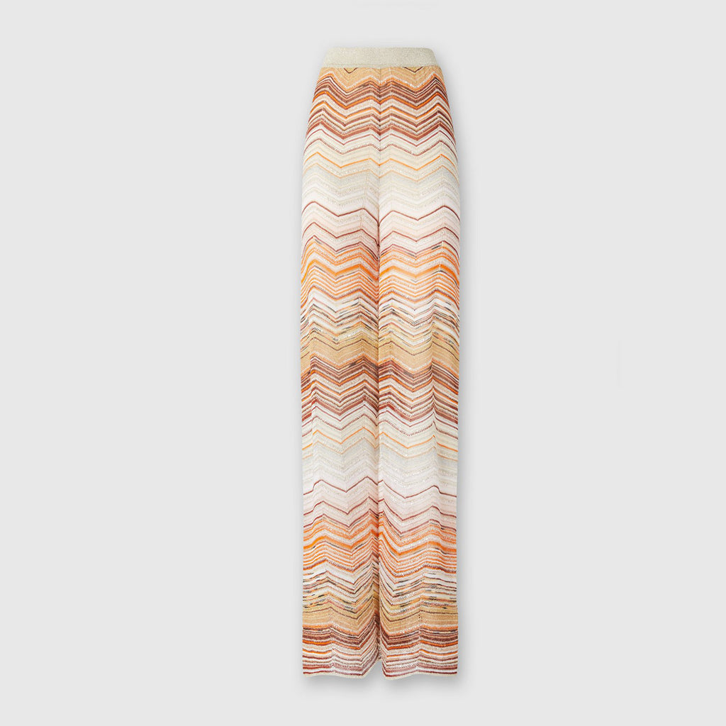Wide leg pants golden tones