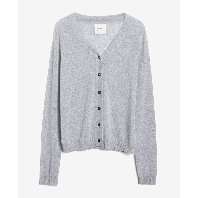 Air V-cardigan grey