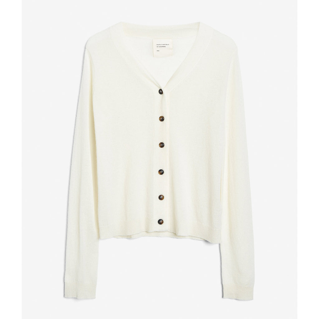Air V-cardigan white