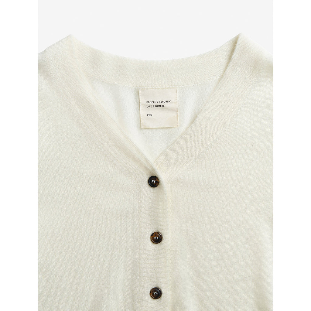 Air V-cardigan white
