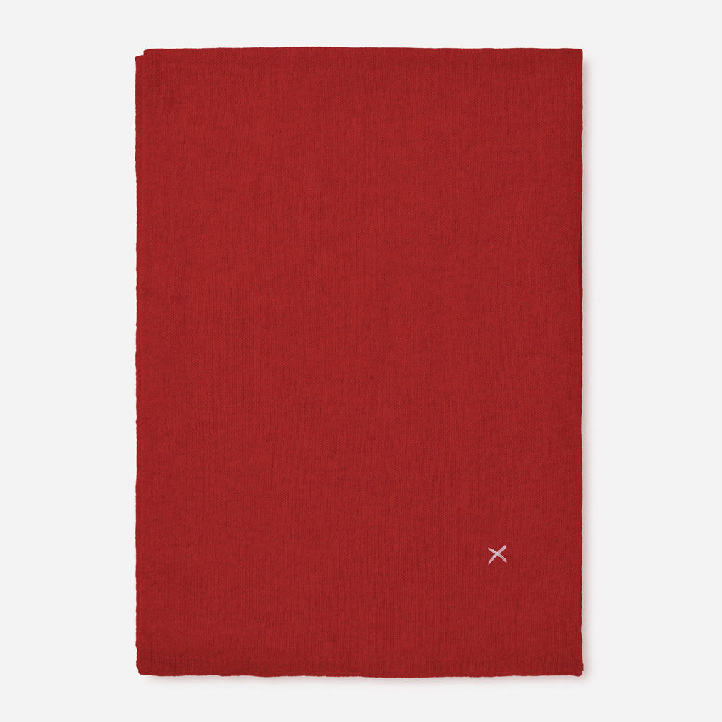 Cashmere scarf red
