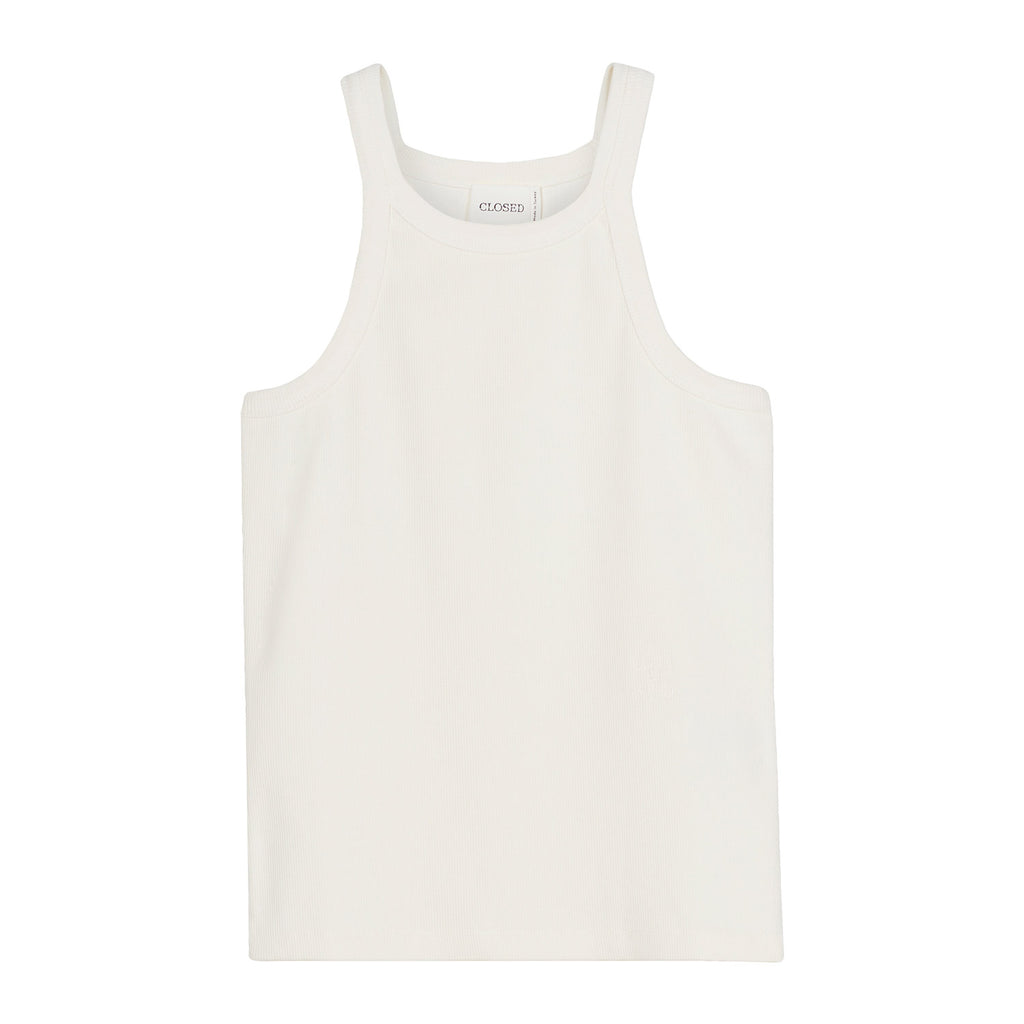 Racer tank top ivory