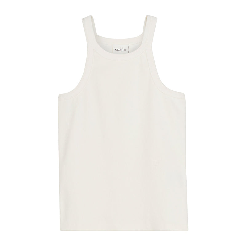 Racer tank top ivory