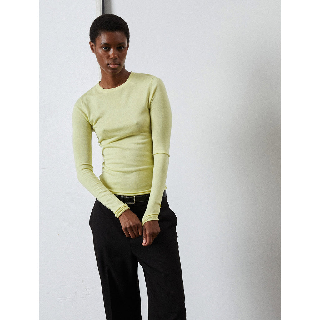 Thin long sleeve techno yellow