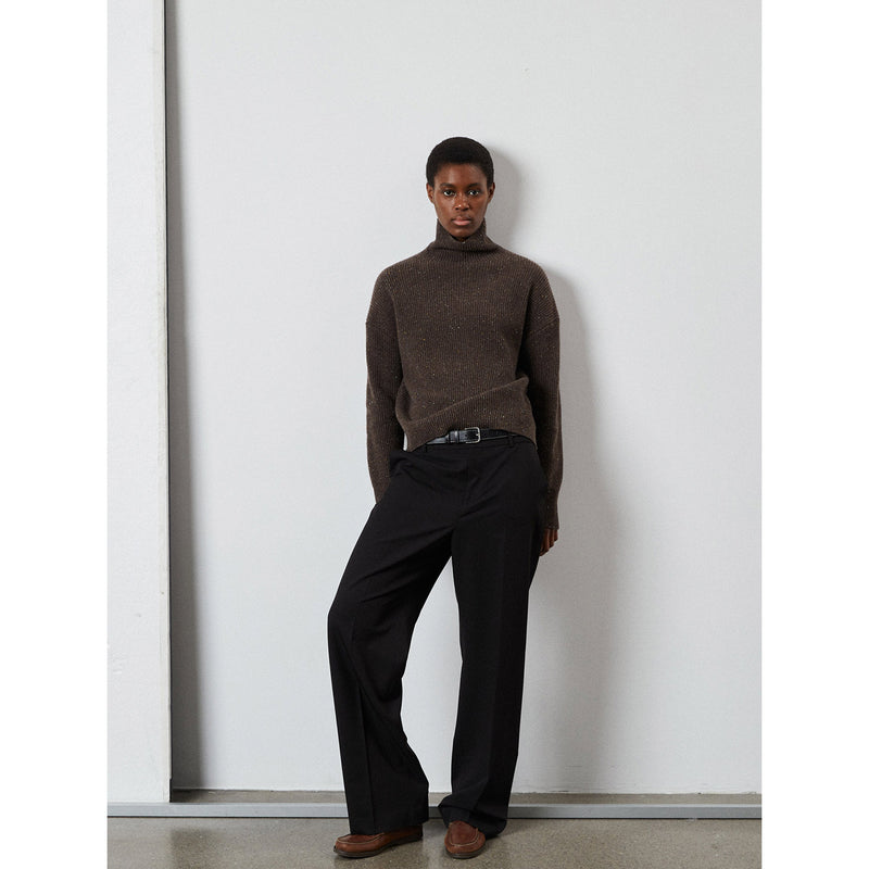 Premium ribbed turtleneck leo