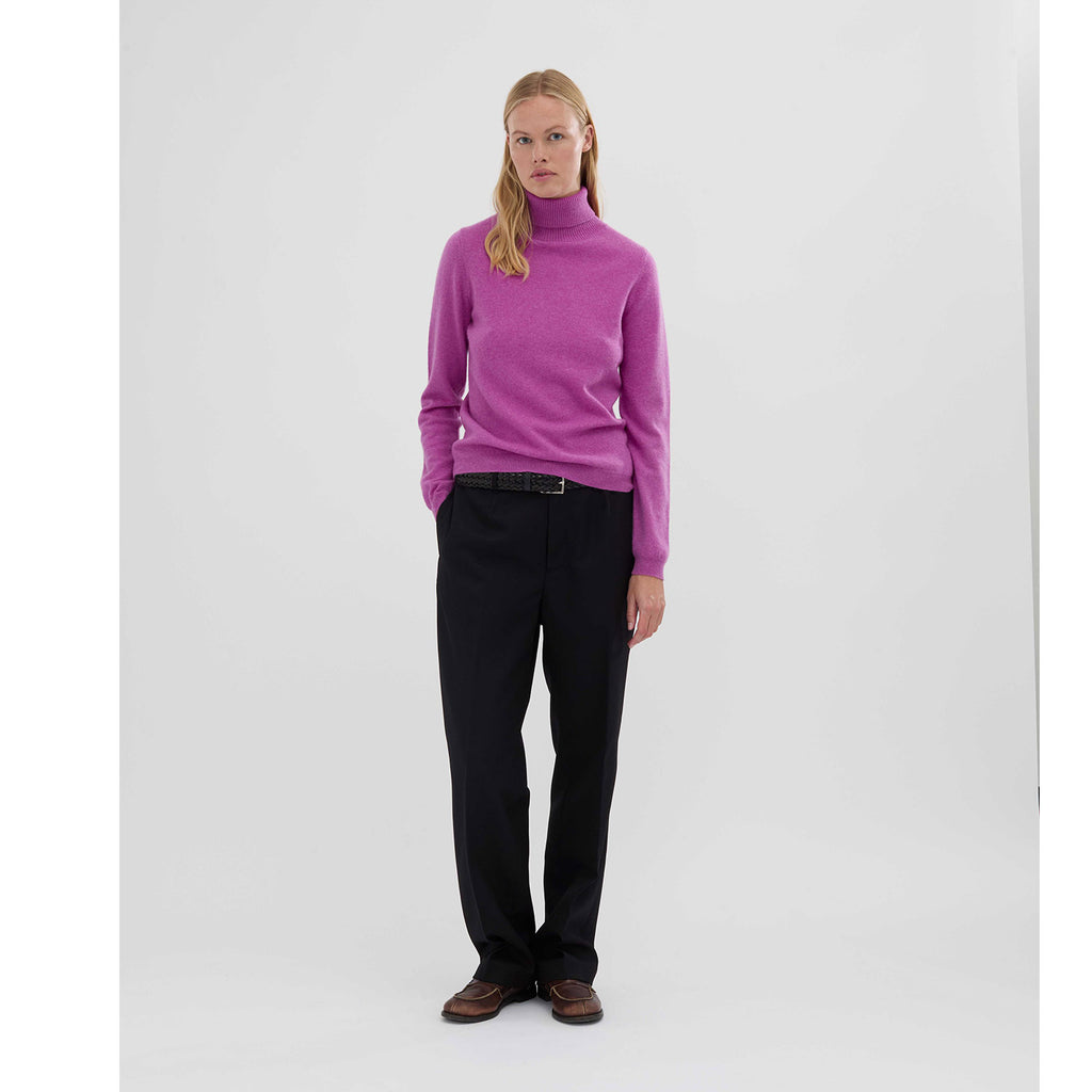 Women's turtleneck violet