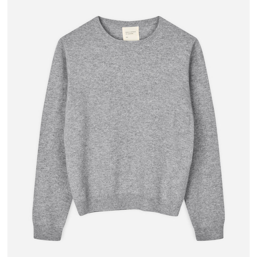 Women's classic roundneck heather grey light