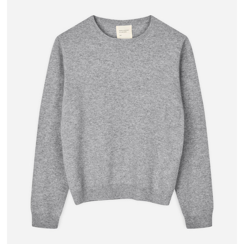 Women's classic roundneck heather grey light