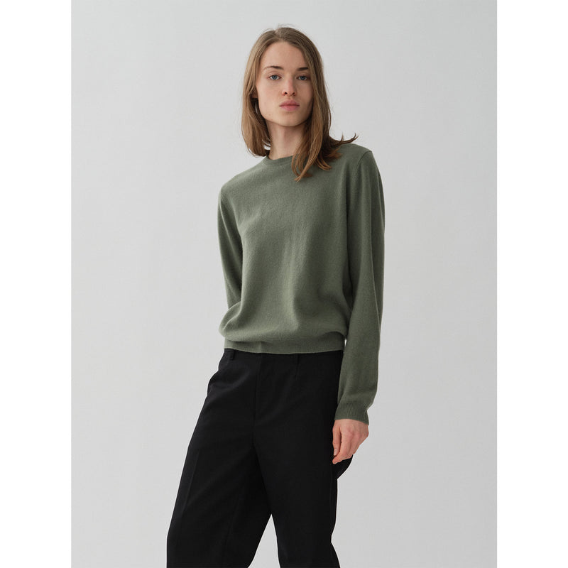 Women's classic roundneck khaki