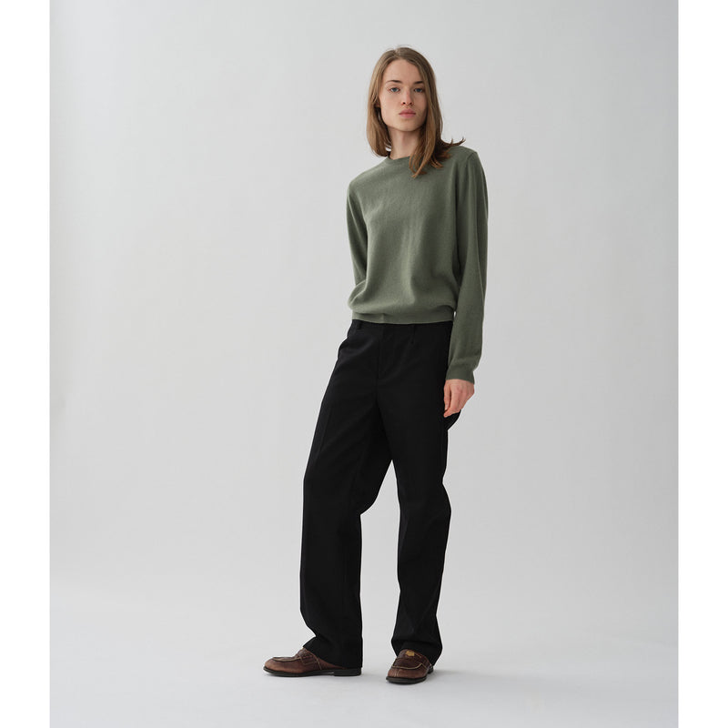 Women's classic roundneck khaki