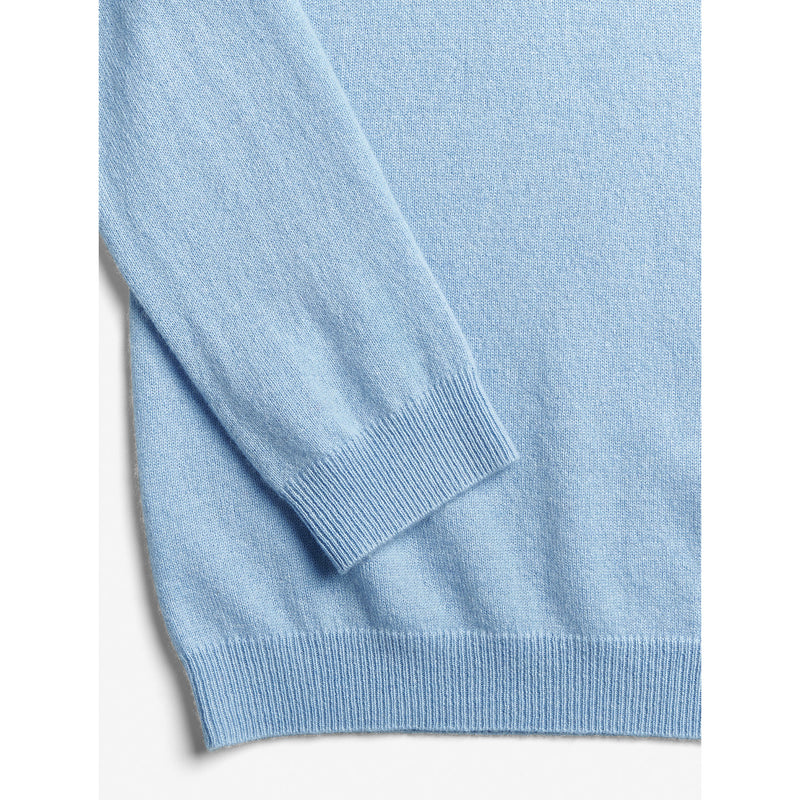 Women's fitted 90's v-neck light blue