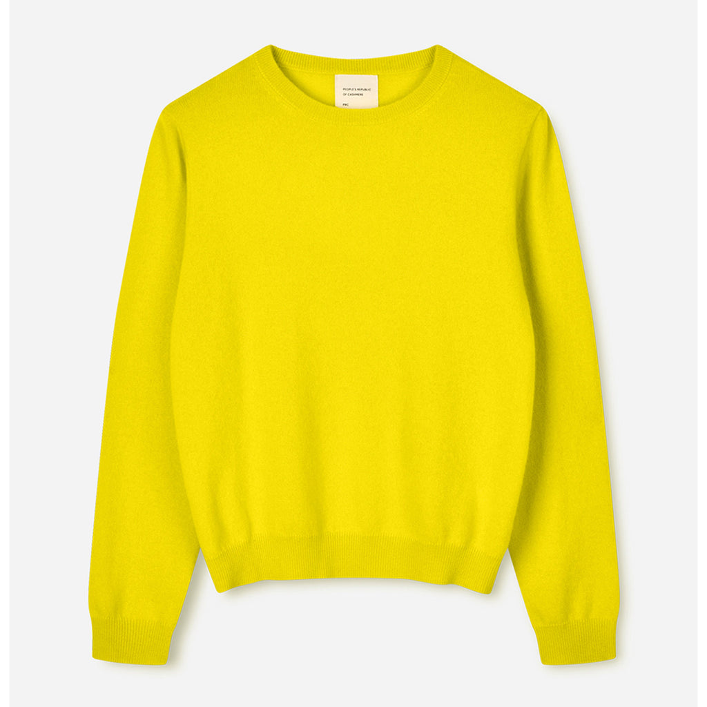 Women's oversized roundneck lemon