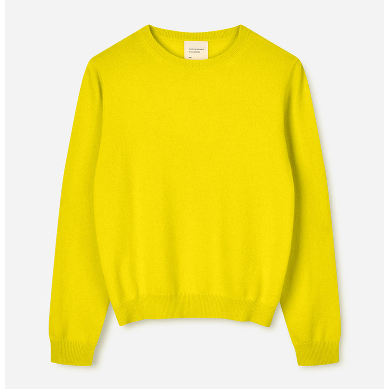 Women's oversized roundneck lemon