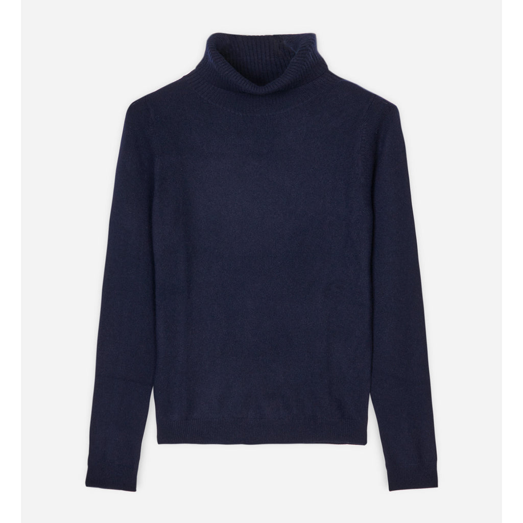 Women's turtleneck navy blue